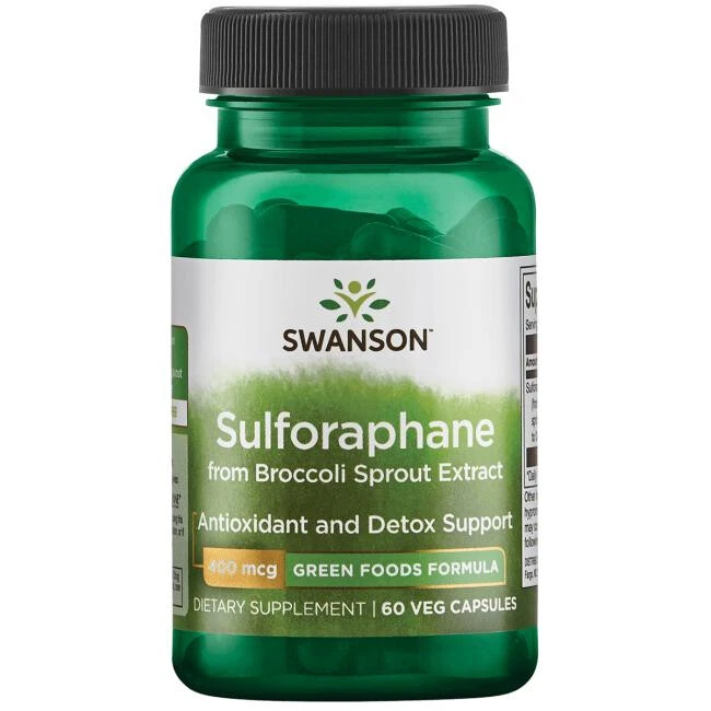 Swanson, sulforafanos de brotes de brócoli, 400 mcg, 60 cápsulas