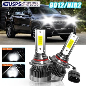 For Jeep Cherokee 2014-2015 9012 LED Headlight Bulbs 10000K White High-Low Beam - Picture 1 of 11