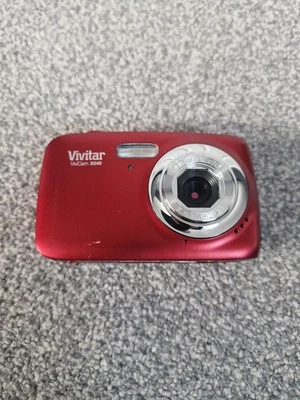 Vivitar ViviCam 9112 Red Digital Camera Needs Batteries Open Box Not Tested - Image 1 of 4
