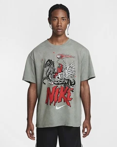 Camiseta gris estaño Nike Max90 Skeleton Rider para hombre talla grande HF6199-029 - Imagen 1 de 8