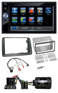 Blaupunkt SD USB TMC Bluetooth 2DIN Lenkrad Navigation für Fiat Panda 2004-2007 - Bild 1 von 10
