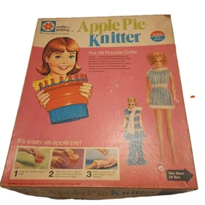 Kit tejedor pastel de manzana vintage 1971 para todas las muñecas populares, incluida Barbie - Imagen 1 de 6