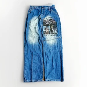 Vintage Y2K Makaveli Marken Jeans Herren 32x34 Denim Tupac Shakur Hip Hop Logo - Bild 1 von 13