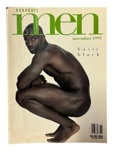 Advocate Men Magazine Nov 1995 Basic Black Adults Only Vintage Gay Magazine - Imagen 1 de 4