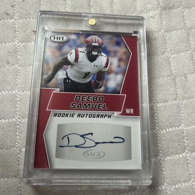 2019 Sage Hit Draft дебютант с автографом Deebo Samuel #A9 - Изображение 1 из 2
