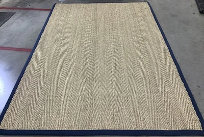 Tapete danificado NATURAL/AZUL MARINHO 6'-0" x 9'-0", preço reduzido 1172682115 NF115E-6 - Imagem 1 de 4