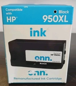 Onn 950XL Wkład atramentowy Czarny Select drukarki HP Officejet Pro Exp. 11/2024 - Zdjęcie 1 z 3