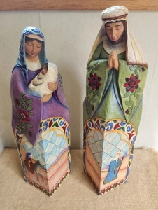 🎄 Jim Shore "Blessed Night" Mary & Joseph GROSS 18" Paar Weihnachtsstatuen - 2006 - Bild 1 von 17