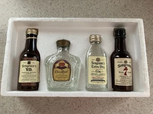 Vintage Seagrams Miniatur Flaschen im Originalkarton - Bild 1 von 4
