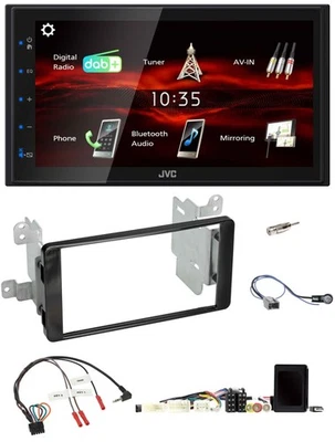 JVC USB Bluetooth Lenkrad DAB 2DIN Autoradio für Mitsubishi Outlander 19-24 akti - Bild 1 von 4