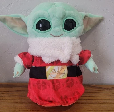 Juguete de Peluche Disney Star Wars The Mandalorian Grogu - 9"" Navidad Baby Yoda Nuevo con Etiquetas Foto 1 de 4