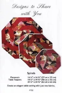 Octagonal Spirals~Placemats & Table Toppers Sewing/Quilting Project - Picture 1 of 7