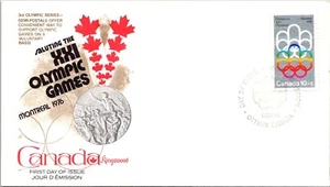 Canada 1974 FDC 3rd Olympic Series, 10c + 5c Stamp - Ottawa - Single - F76700 - Picture 1 of 2
