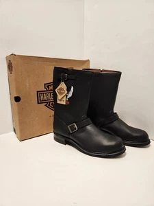 NEW Harley Davidson Conductor 11" Steel Toe Motorcycle Boots Mens 12 M 91029 - Picture 1 of 11