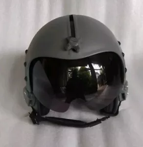 TOP GUN MAVERICK HGU-33 PLAIN GREY FIGHTER PILOT HELMET - Picture 1 of 8