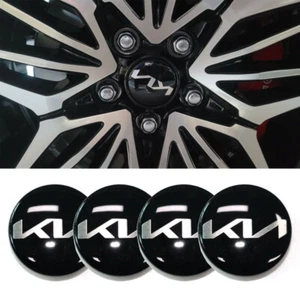 Geunine New Kia Logo Center Wheel Cap 4p Set for Optima Forte Sportage Sorento - Picture 1 of 2