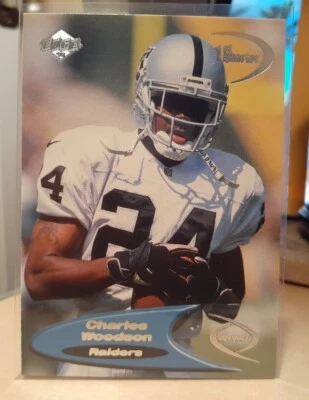 1998 CHARLES WOODSON ODYSSEY #107 ROOKIE MICHIGAN WOLVERINES GREEN BAY PACKERS - Image 1 of 2