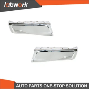 Labwork Chrome Rear Bumper Ends w/ Park For 2015-2020 Ford F150 Left & Right Set - Picture 1 of 14