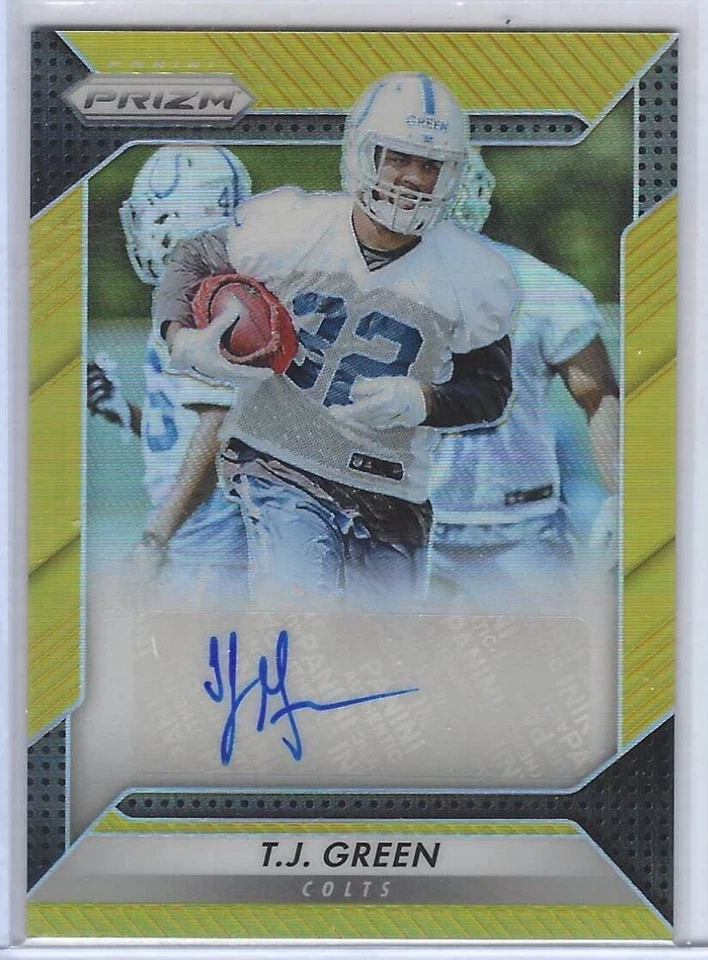 TJ GREEN 2016 PANINI PRIZM GOLD PRIZM ROOKIE AUTO RC #D 05/10 - Image 1 of 1