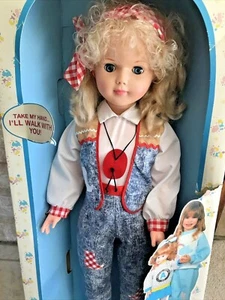 EGEE Puppe 30 Zoll Walking Pretty 1991 Annette Schlafaugen Goldberger OVP - Bild 1 von 11