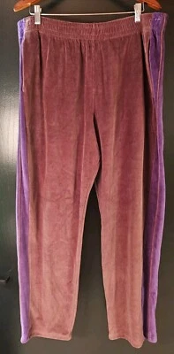 Calça de atletismo Levis dourada aba veludo marrom listra roxa masculina tamanho XXL nova com etiquetas - Imagem 1 de 4