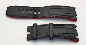 Audemars Piguet Royal Oak Offshore Grand Prix Red Black Leather Strap 29/24mm - Picture 1 of 3