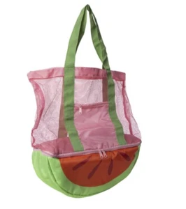 Outdoor Camping Beach Mesh Tote Bag with Detachable Cooler Bag Packing Organizer - Picture 1 of 6