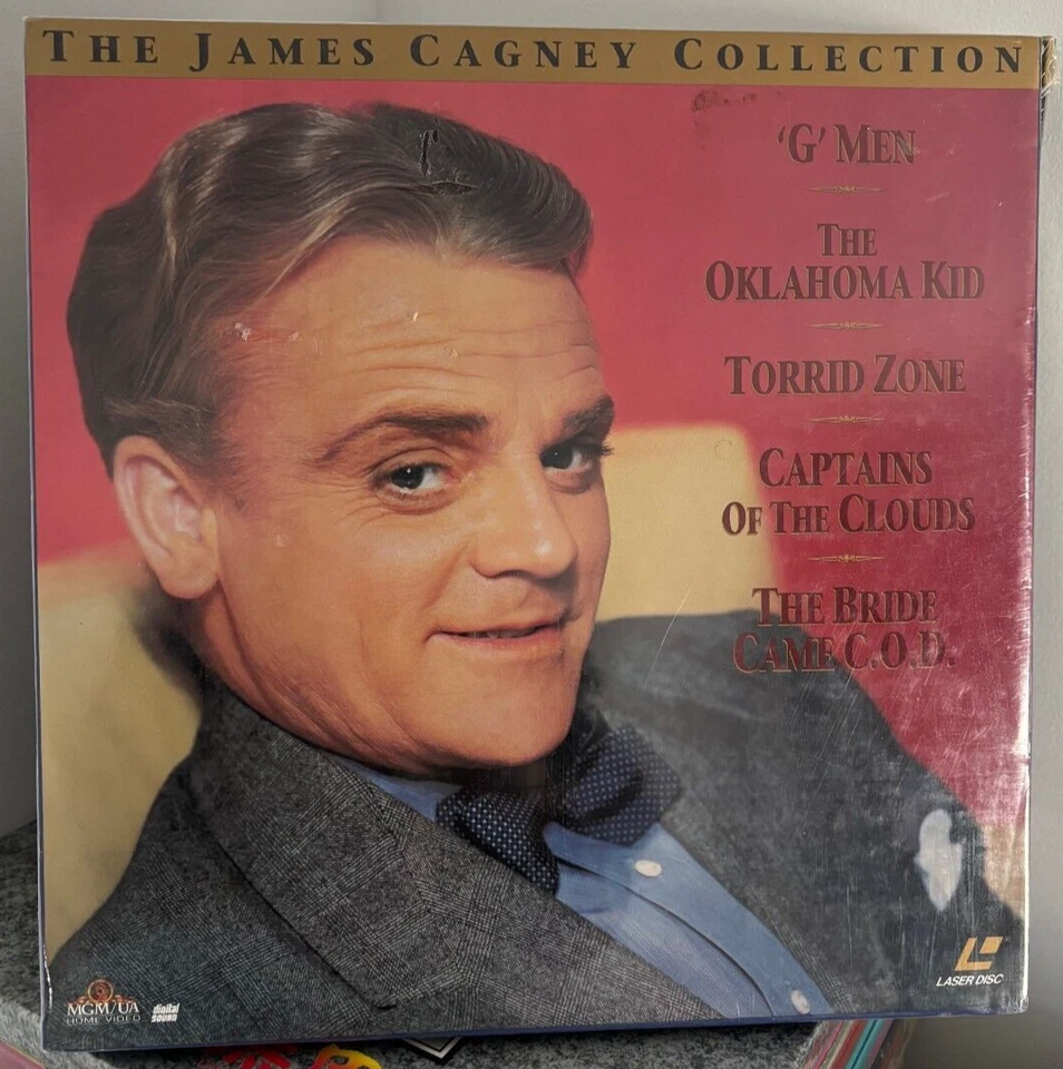 THE JAMES CAGNEY COLLECTION 5 films Laserdisc Box Set unopened shrinkwrapped NR! - Image 1 of 2