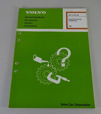 Manual De Taller Volvo 780 Coupe Interior / Cristales De 08/1986 - Imagen 1 de 2