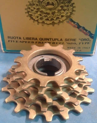 Regina Corsa/Oro 5-Spd 13T-19T Road Freewheel NEW Vintage- Eng-Scalare-NIB '78 - Image 1 of 4