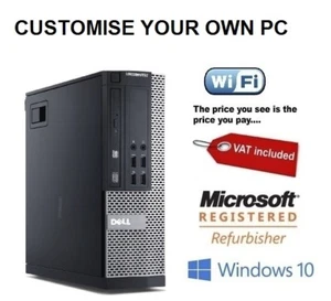 Dell Optiplex ULTRA Fast cheap Desktop Core i7 16GB 2TB 120GB SSD Windows 10 PC - Picture 1 of 5
