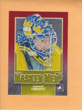 HENRIK LUNDQVIST #MM-46 2013 14 ITG BETWEEN THE PIPES MASKED MEN 6 RANGERS NM-MT
