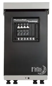 MidNite Solar MNPV4-MC4-LV Pre-Wired Combiner 3R with four 15A Circuit Breakers - Picture 1 of 6