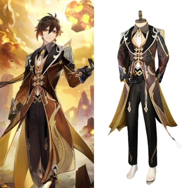 Jogo Genshin Impact Kaveh Cosplay Fantasia Peruca Roupa Masculina