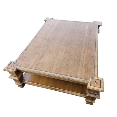 Monarch fine furniture for century oak cocktail table (Large) 58" long 44 Wide - Image 1 of 4