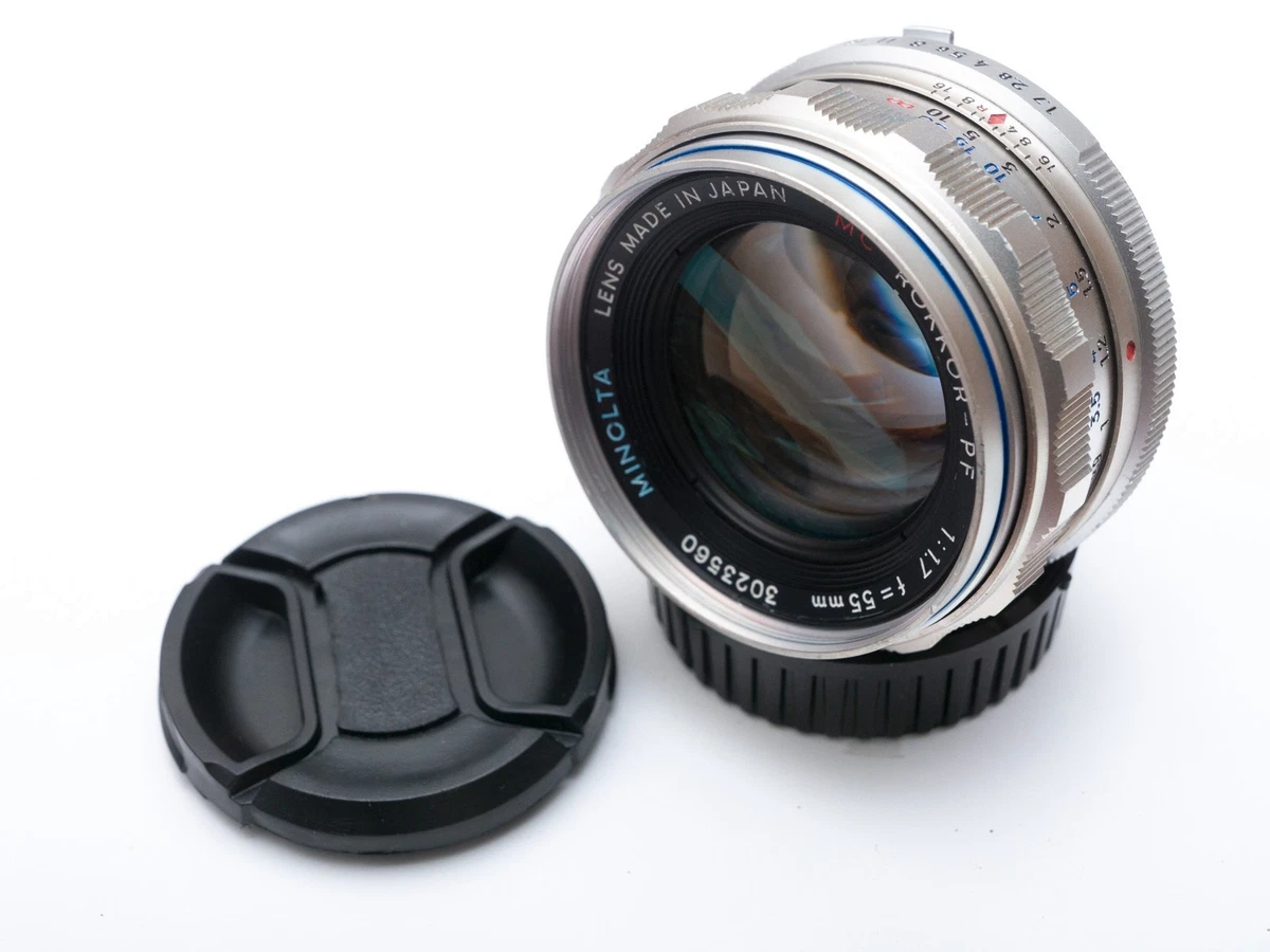 Minolta XG-S +MC Rokkor-PF 55mm 1.7 ジャンク Minolta Rokkor PF 55mm Focal Camera Lenses f/1.7 Maximum Aperture