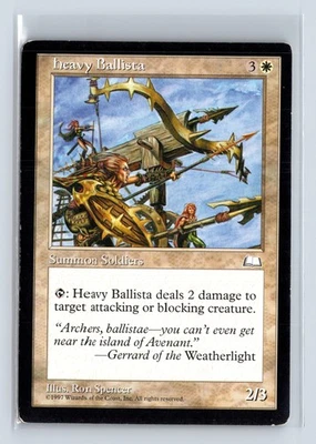 HEAVY BALLISTA – MTG Magic the Gathering Card – Weatherlight – Common - Image 1 of 4