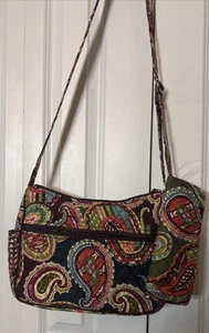 Bandolera Vera Bradley Heirloom Paisley On The Go con billetera cierre magnético RFID - Imagen 1 de 3
