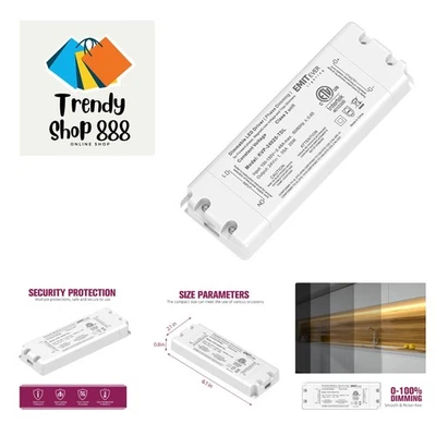25W Triac Dimmable Driver,Power Supply,AC 120V to DC 24V Transformer,Compatib... - Image 1 of 4