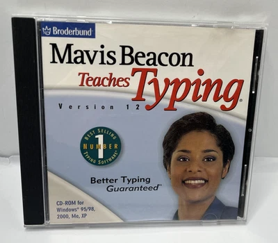 Mavis Beacon Teaches Typing Version 12 CD-ROM Windows 95 98 2000 XP Broderbund - Image 1 of 4