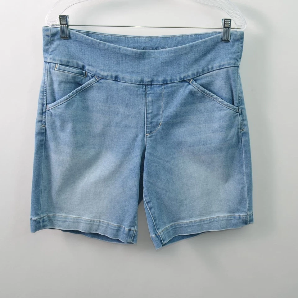 JAG Ainsley 8" Denim Azul Corto Mujer 14/32 Elastizado Bolsillos Pull On Foto 1 de 4