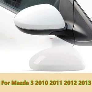 Tapa de espejo retrovisor lateral derecho para Mazda 3 2010-2013 blanca sin señal - Imagen 1 de 4