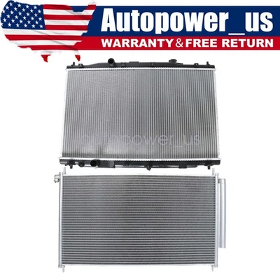 Aluminum Radiator & A/C Condenser Cooling Kit for Honda CR-V 2012-2016 L4 2.4L - Imagem 1 de 4