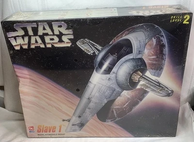 AMT Ertl Star Wars Slave 1 Plastic Vintage Model Kit New In Box 1995 NOS - Image 1 of 4