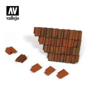 VALSC230 - Vallejo Scenics - 1:35 Damaged Roof Section & Tiles - Picture 1 of 1