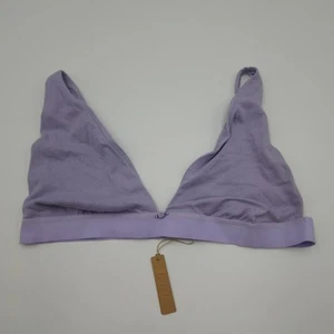Bralette triangular con logotipo Skims Pointelle en lavanda talla 4X - Imagen 1 de 7