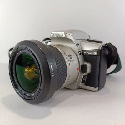 Minolta Dynax 5 SLR 35mm film camera + 28-80mm lens Tested Minolta SLR Camera  - Image 1 of 4