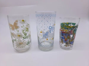 Lot of 3 Damaged Glass Cups - Picture 1 of 14