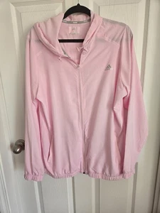 Adidas Pink Womens Golf Windbreaker XL - Picture 1 of 8