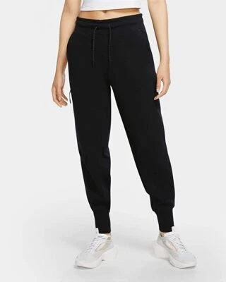 Nike Women's Sportswear Tech Fleece Sweatpants Black Sz 2XL CW292-010 - Imagem 1 de 2